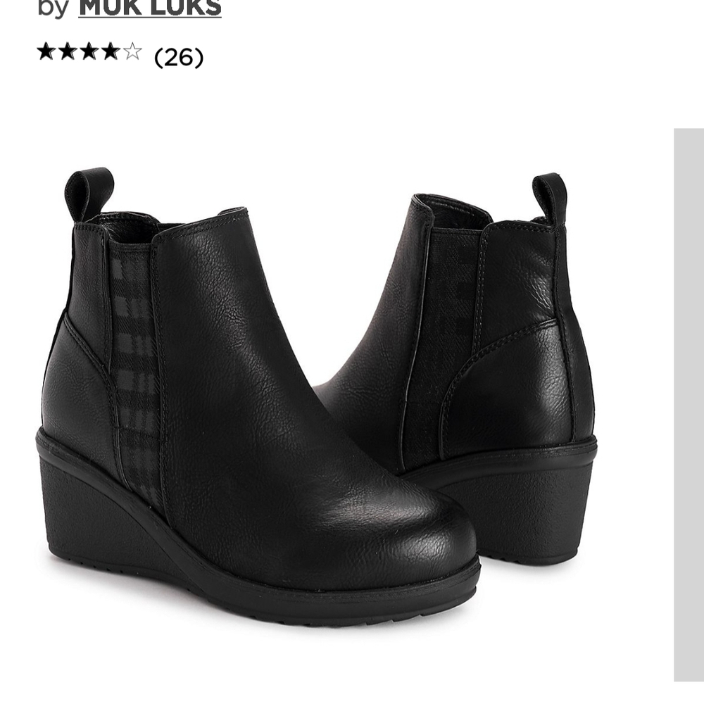 Muk Luks Women's Black Ankle Boots